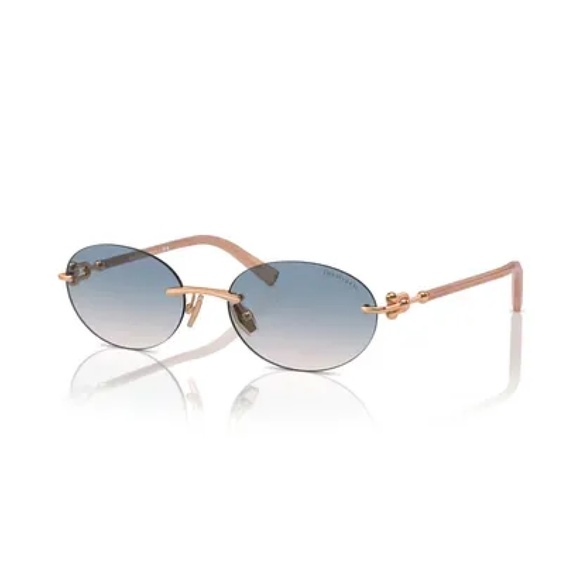 Tiffany & Co TF3104-D 6217/16 56 Gold Sunglasses 3104-D - Picture 1 of 2